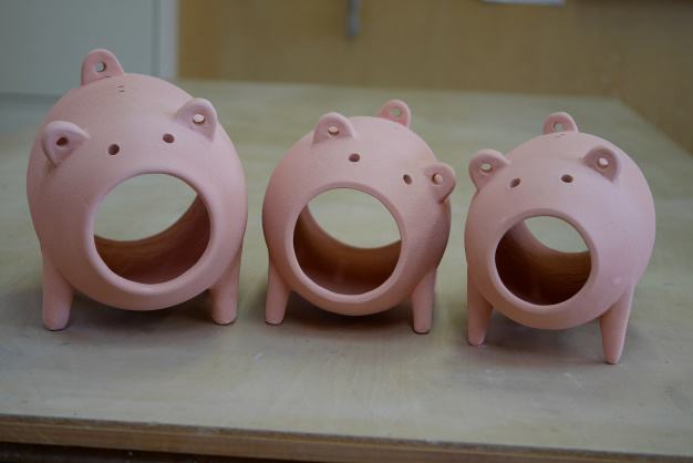 釉薬かけ＆窯入れ